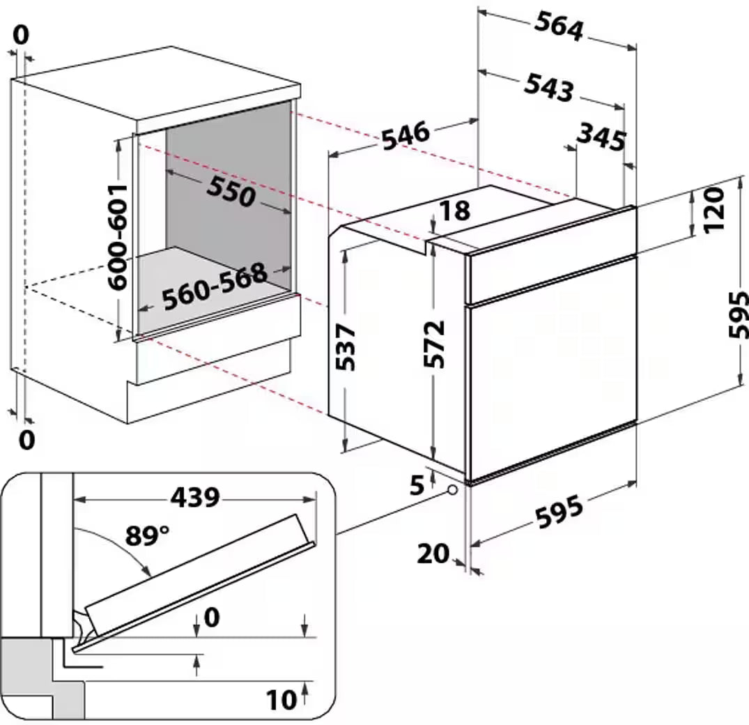 Herdset HEKO TANGO – Four pyrolyse avec plaque vitrocéramique