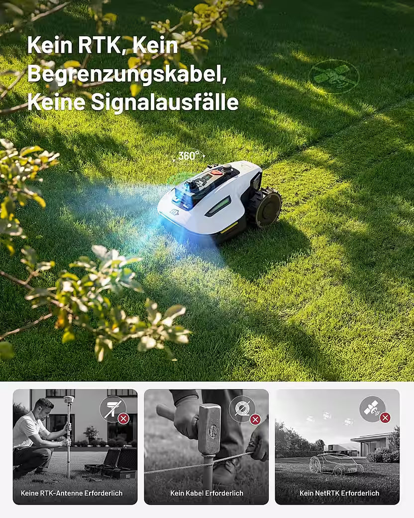 MAMMOTION YUKA Mini 2 1000 – Robot tondeuse sans fil périphérique