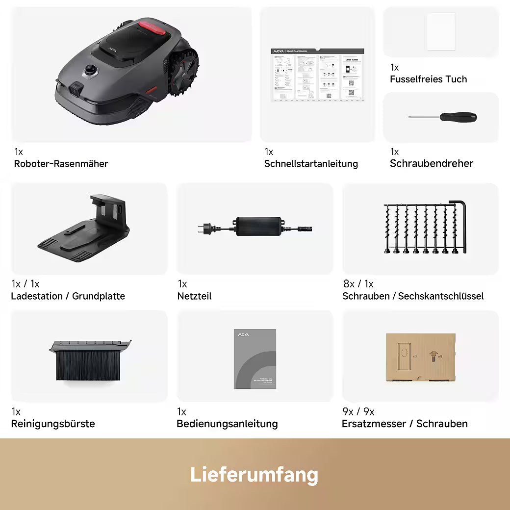 MOVA LiDAX Ultra 800 – Kabelloser Mähroboter mit 3D-LiDAR & AI Vision