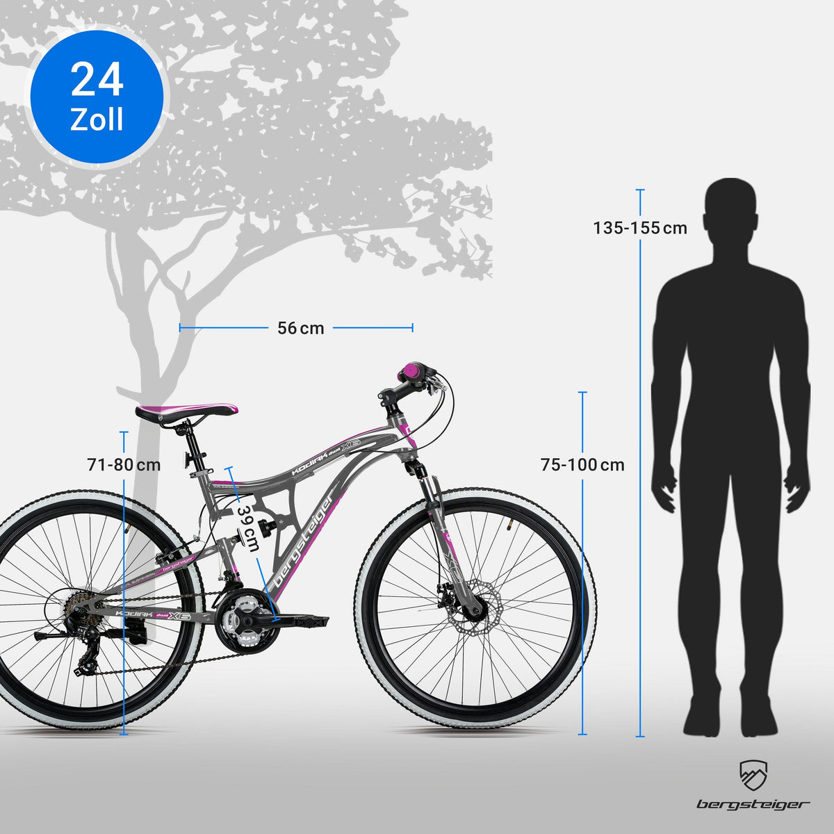 BERGSTEIGER Kodiak – Mountainbike 26 / 29 Zoll