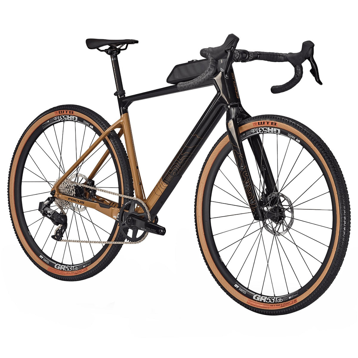 FOCUS ATLAS 8.0 - Classified - Carbon Gravel Bike - 2025 - carbon raw glossy / goldrush glossy