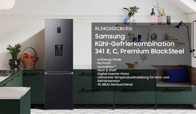 Samsung RL34C652CB1 – Kühl-/Gefrierkombination